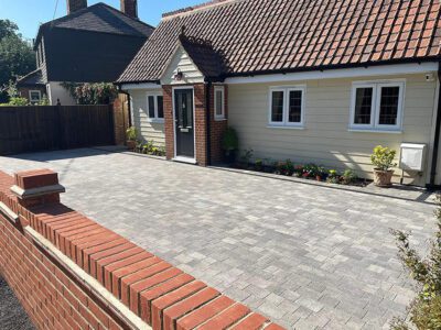 Blockwork driveway retaining wall company Chertsey